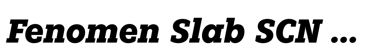 Fenomen Slab SCN Bold Italic